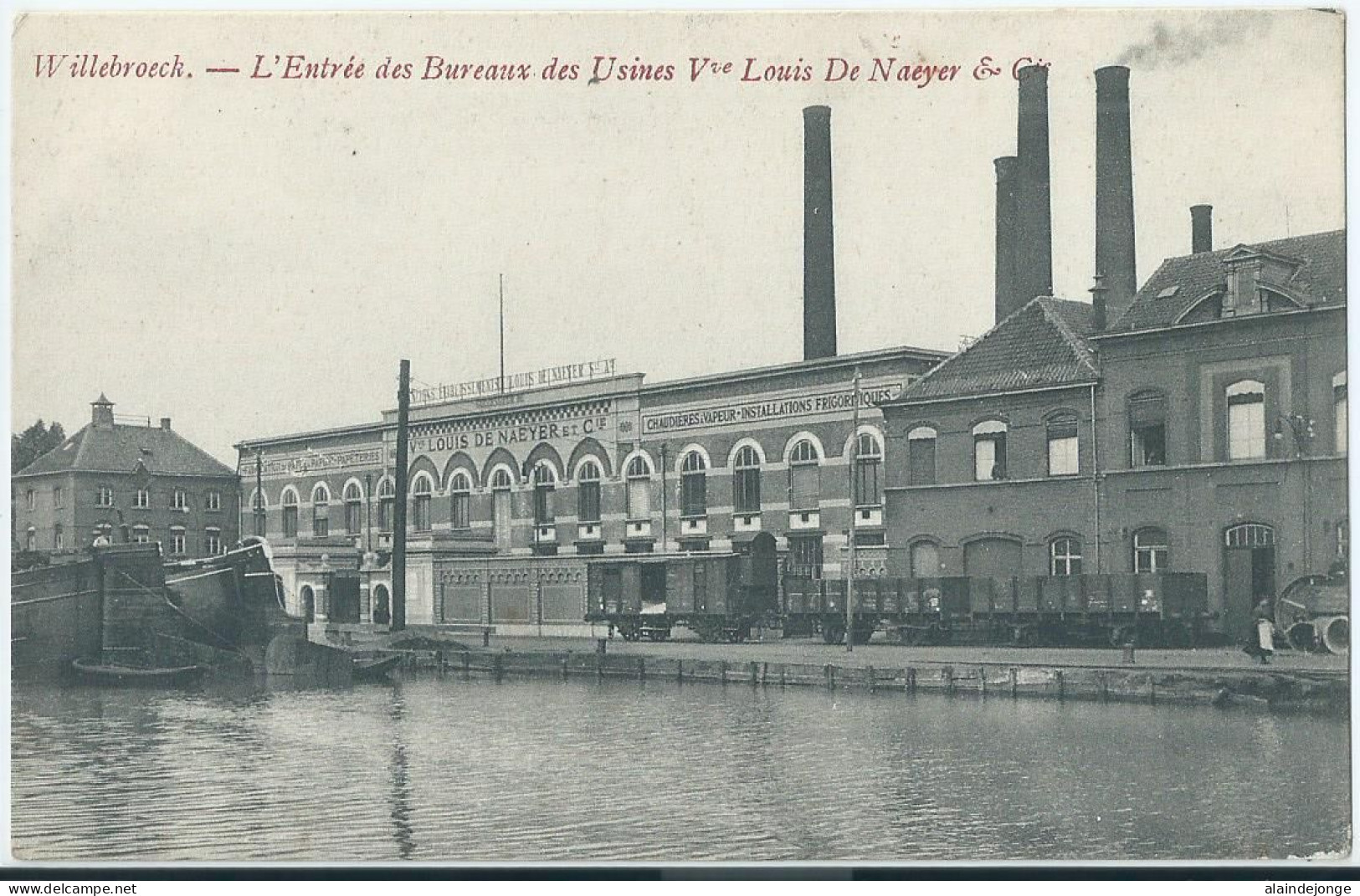 Willebroek - Willebroeck - L'Entrée Des Bureaux Des Usines Vve Louis De Naeyer & Cie  - Willebrök