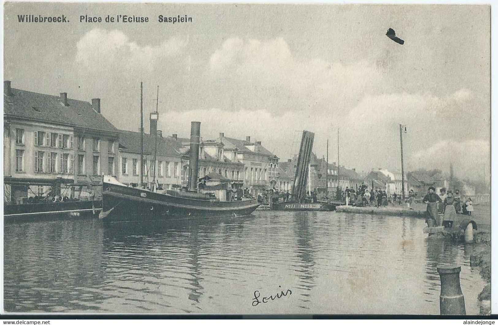 Willebroek - Willebroeck - Place De L'Ecluse - Sasplein - 1911 - Willebroek