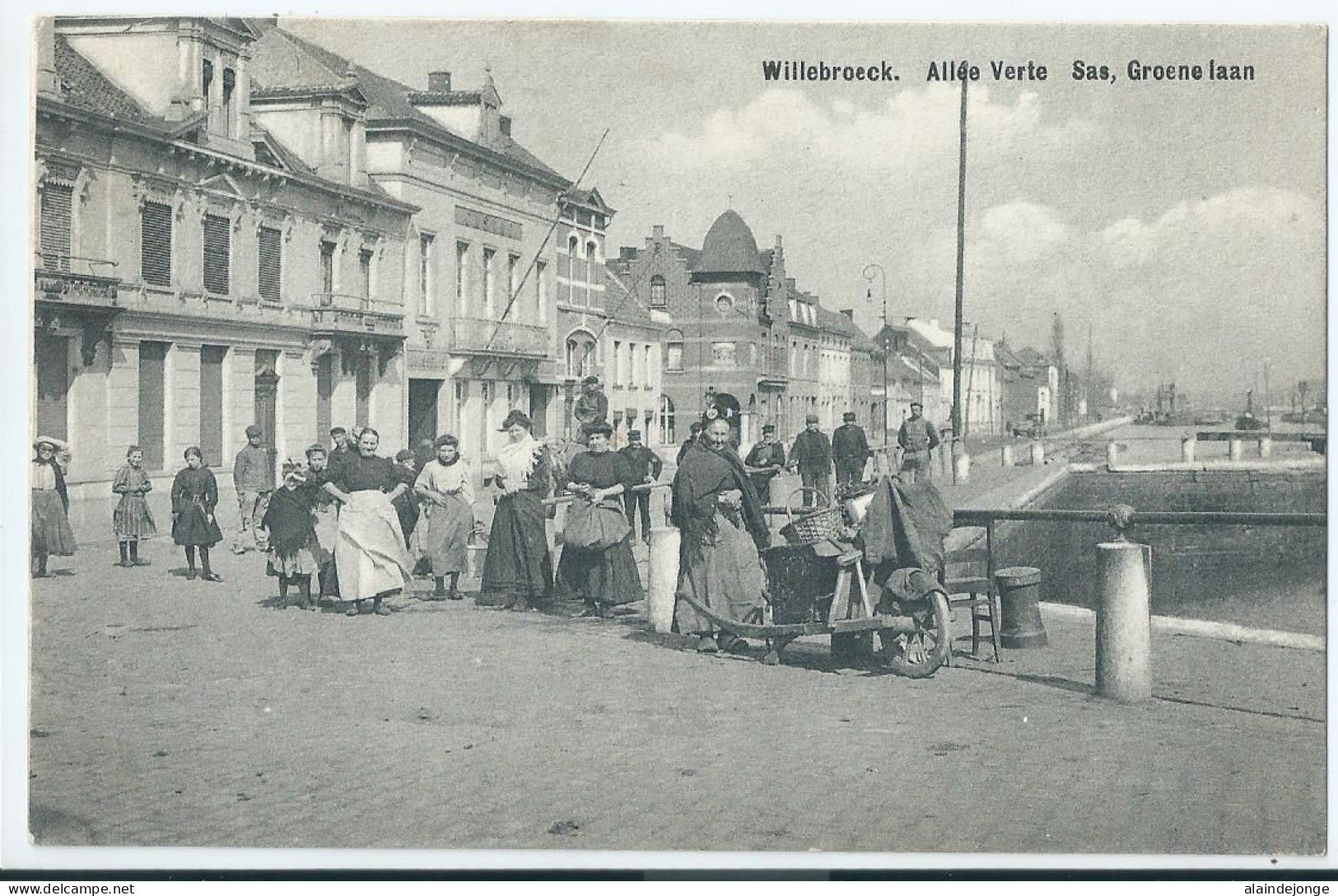 Willebroek - Willebroeck - Allée Verte - Sas, Groene Laan - 1911 - Willebroek