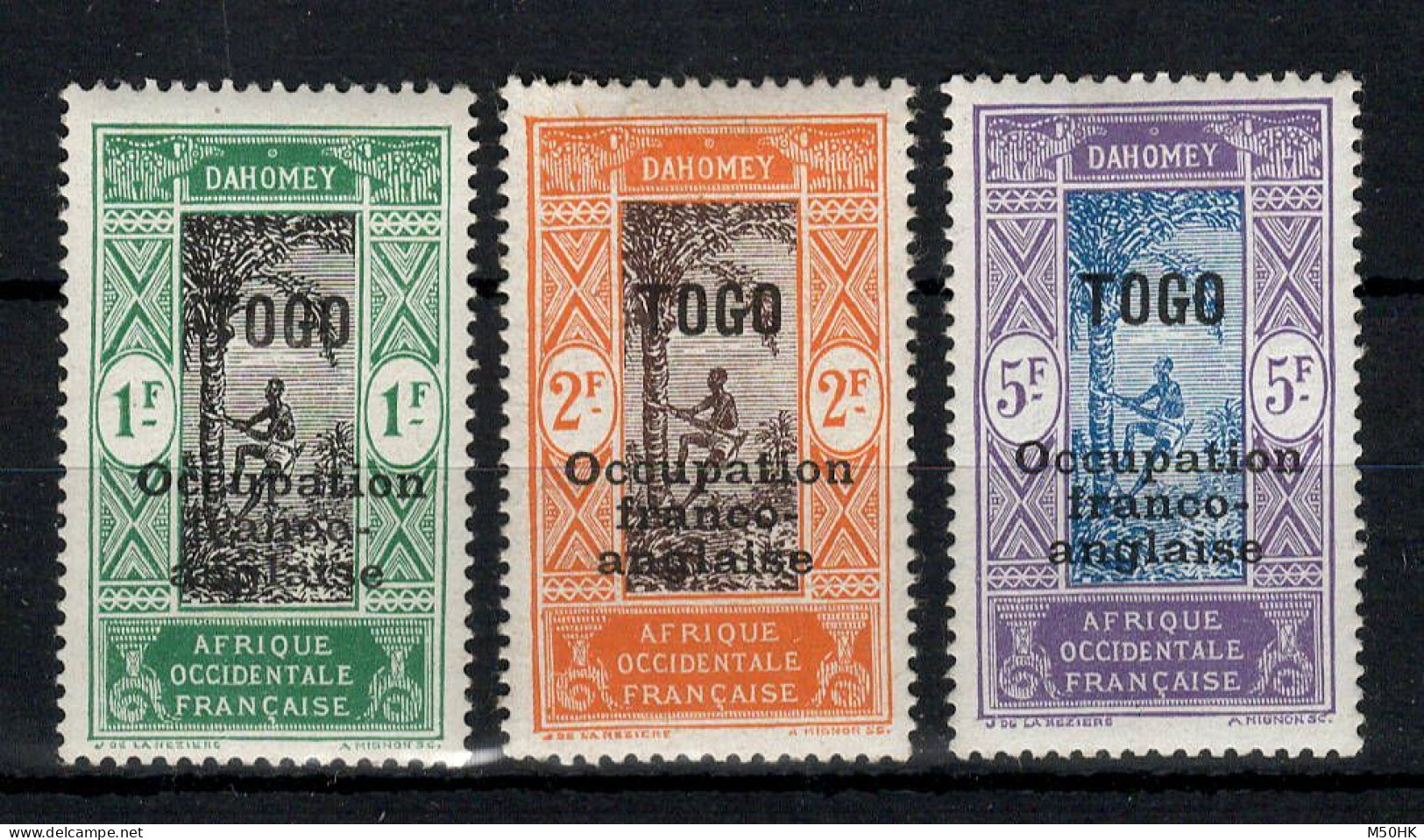 Togo - YV 98 / 99 / 100 N* MH , Partie Haute De Série , Cote 54 Euros - Unused Stamps
