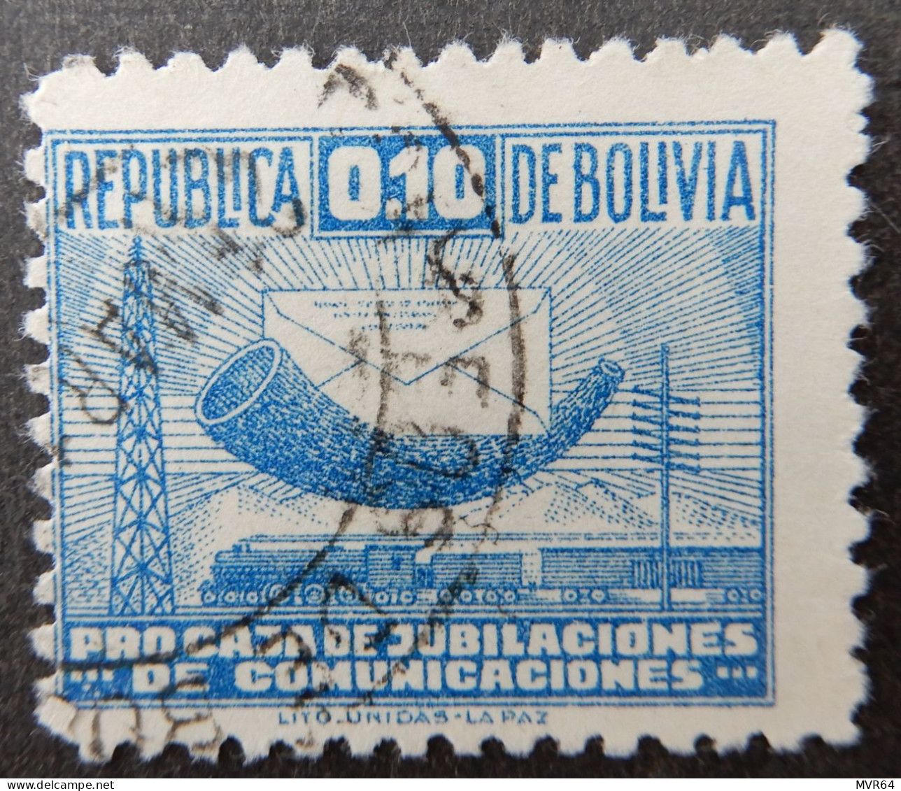 Bolivië Bolivia 1944 1945 1946 (2) Pro Caja De Jubilaciones De Comunicaciones - Bolivie