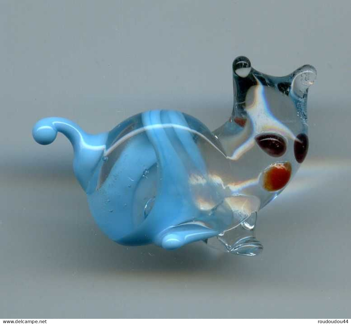 FEVE - MINIATURE - ANIMAUX EN PATE DE VERRE - CHAT - Animaux