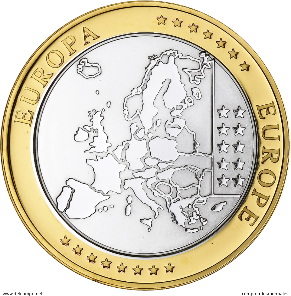 Slovaquie, Médaille, L'Europe, Cuivre Plaqué Argent, FDC, FDC - Altri & Non Classificati