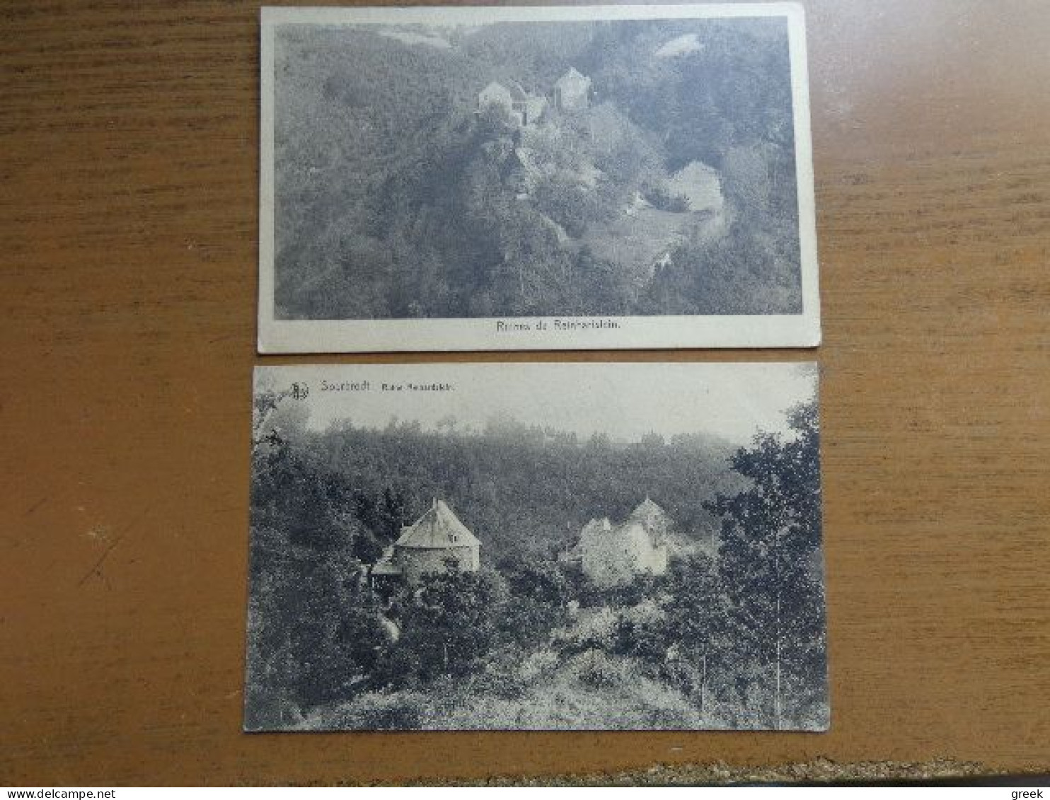 2 Cartes, Sourbrodt - Ruine Reinhartstein -> Onbeschreven En Beschreven - Weismes