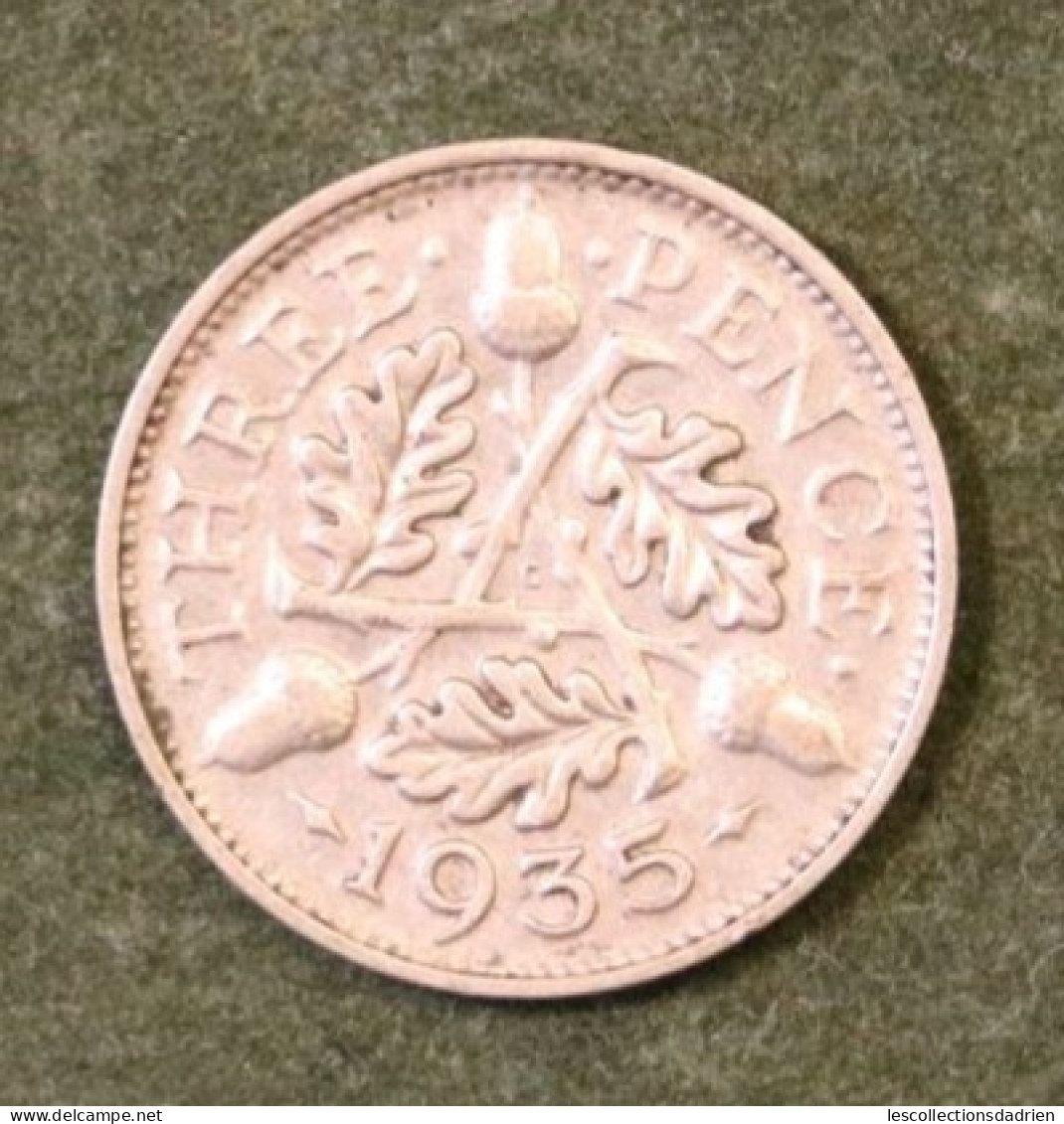 Pièce En Argent Grande-Bretagne 3 Pence 1935  - UK Silver Coin - F. 3 Pence