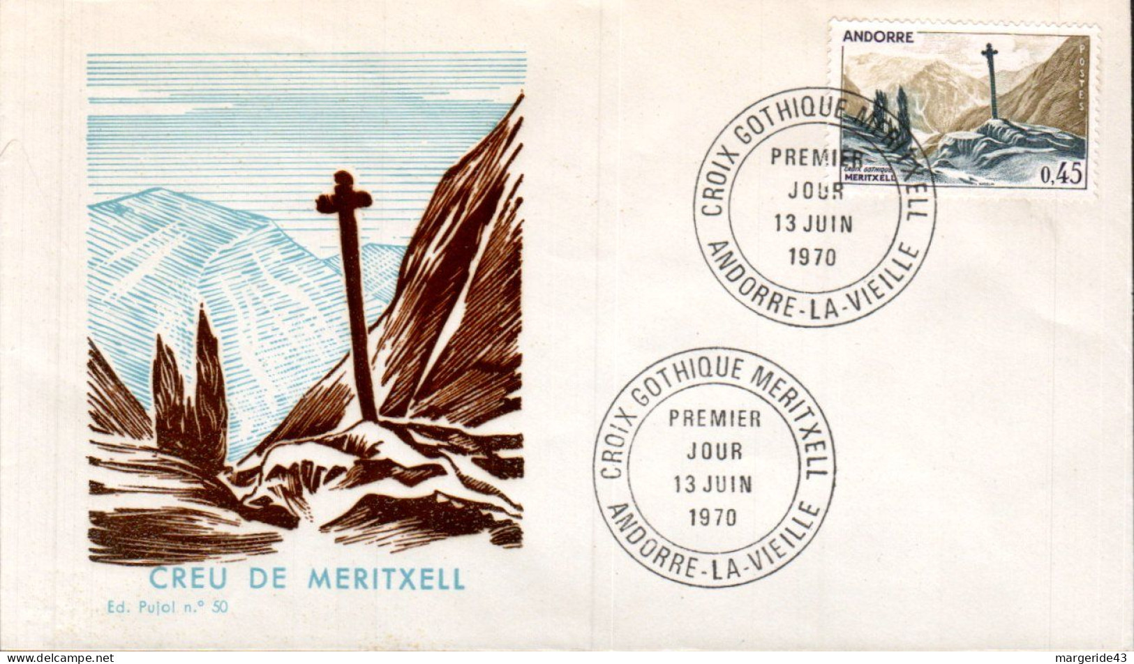 ANDORRE  LOT 38  FDC DIFFERENTS - Alla Rinfusa (max 999 Francobolli)