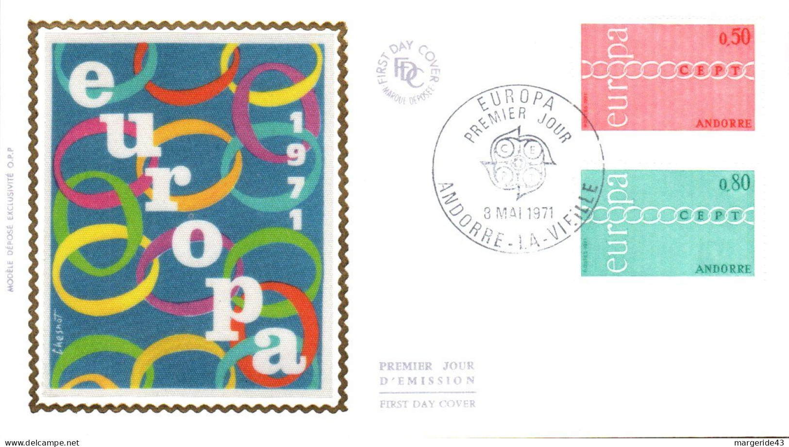 ANDORRE  LOT 38  FDC DIFFERENTS - Alla Rinfusa (max 999 Francobolli)