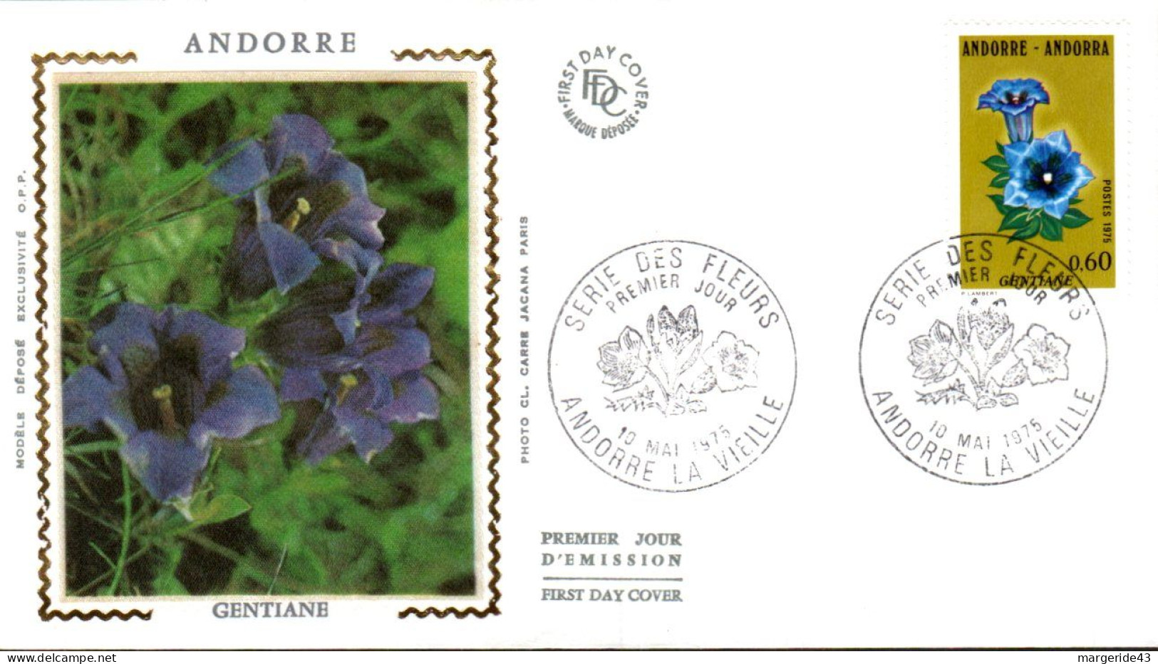 ANDORRE  LOT 38  FDC DIFFERENTS