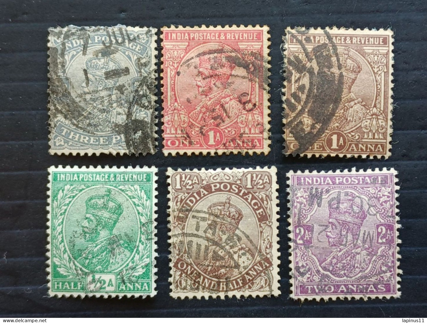 ENGLISH COLONIES अंग्रेजी कालोनियों INDIA 1911 Great Britain George V - 1911-35 Koning George V