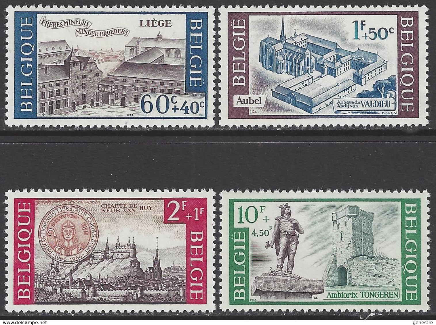 Belgique - 1966 - COB 1385 à 1388 ** (MNH) - Neufs