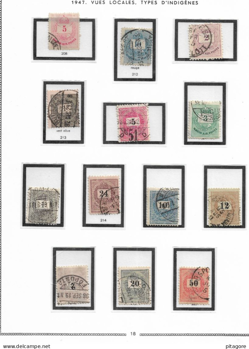 Lot 13 Timbres De Hongrie,  ,année -1874 à 1898 - Gebruikt