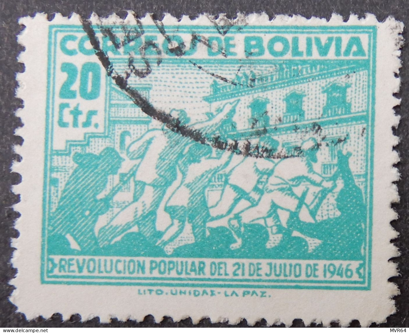 Bolivië Bolivia 1947 (1a) Popular Revolution Of 21 July 1946 - Bolivia