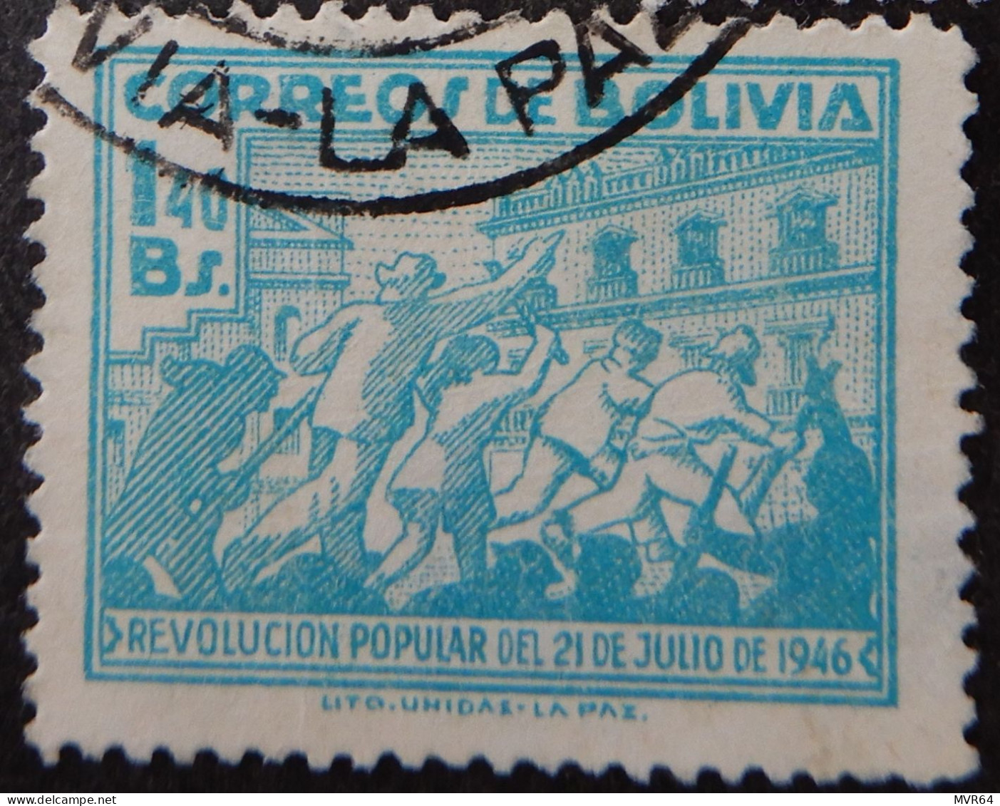Bolivië Bolivia 1947 (1c) Popular Revolution Of 21 July 1946 - Bolivia