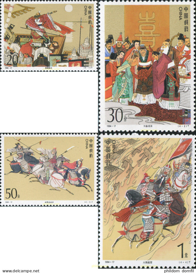 306349 MNH CHINA. República Popular 1994 OBRAS MAESTRAS DE LA LITERATURA CLÁSICA CHINA "EL ROMANCE DE LOS TRES REINOS" - Neufs