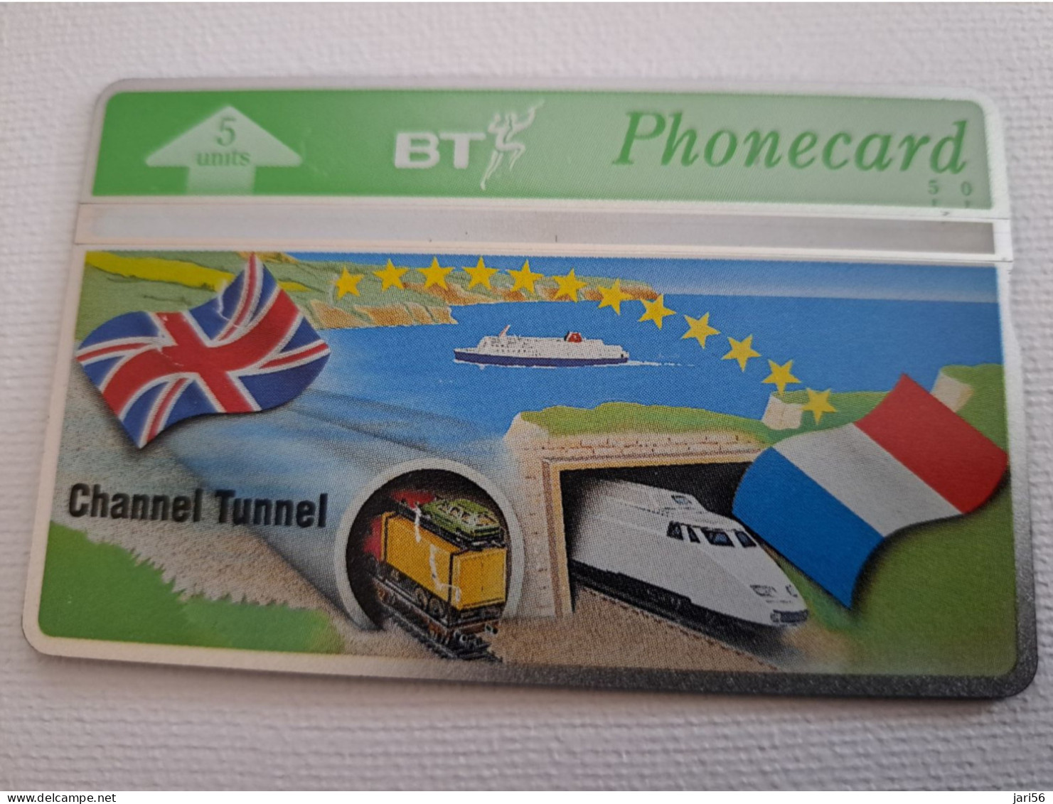 GREAT BRETAGNE/ L & G  5 UNITS / CHANNEL TUNNEL/ TGV TRAIN/   / 405B /  MINT CARD **16576** - BT Overseas Issues