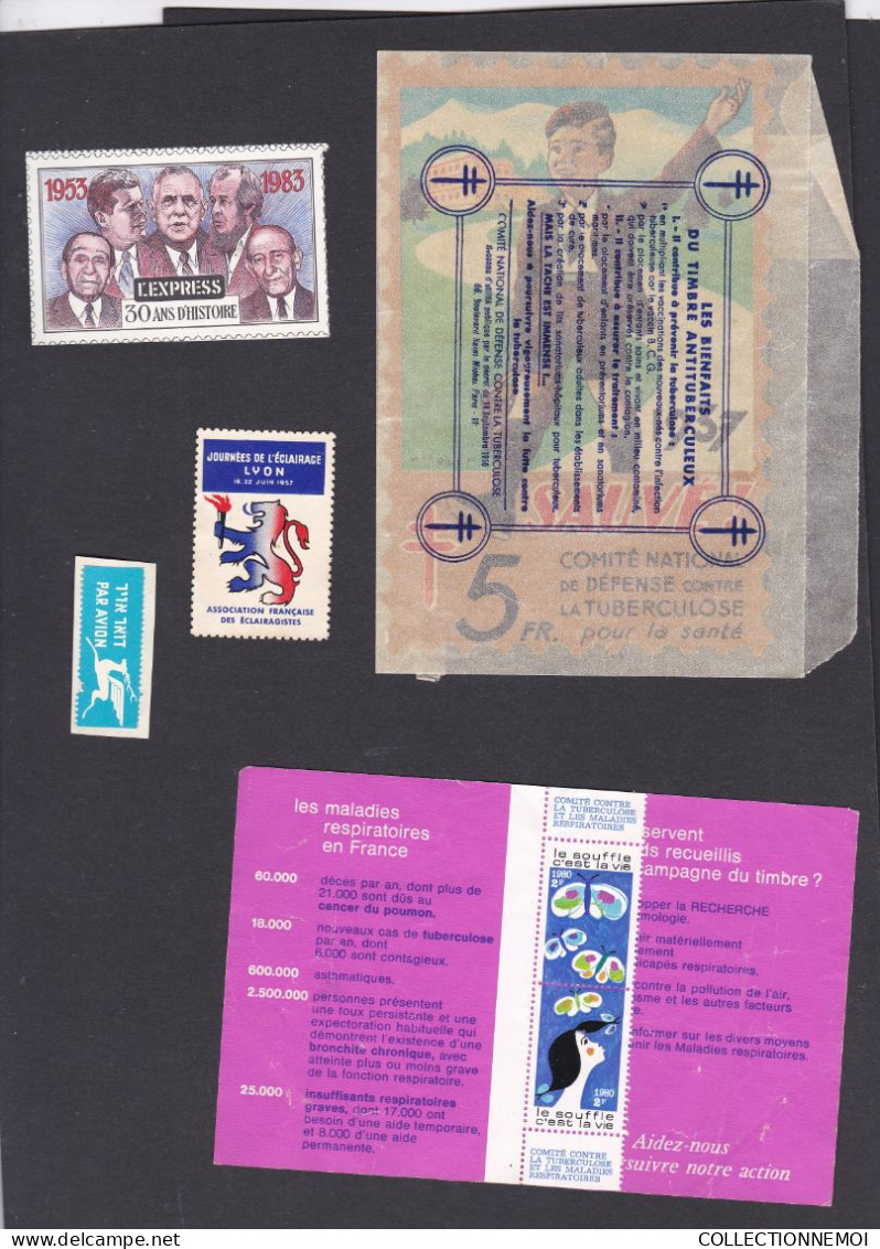 Petit Lot De Timbres De Vignettes - Mezclas (max 999 Sellos)