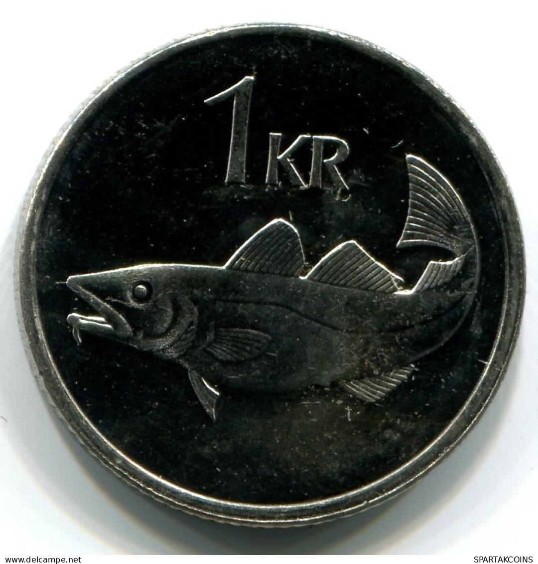 1 KRONA 1999 ISLAND ICELAND UNC Fish Münze #W11186.D.A - Islanda