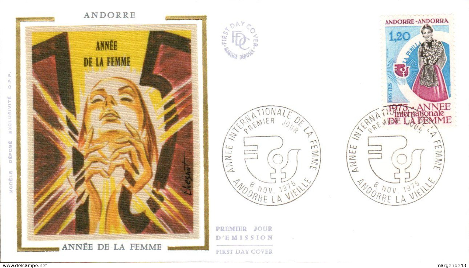 ANDORRE  LOT 42 FDC DIFFERENTS - Kilowaar (max. 999 Zegels)