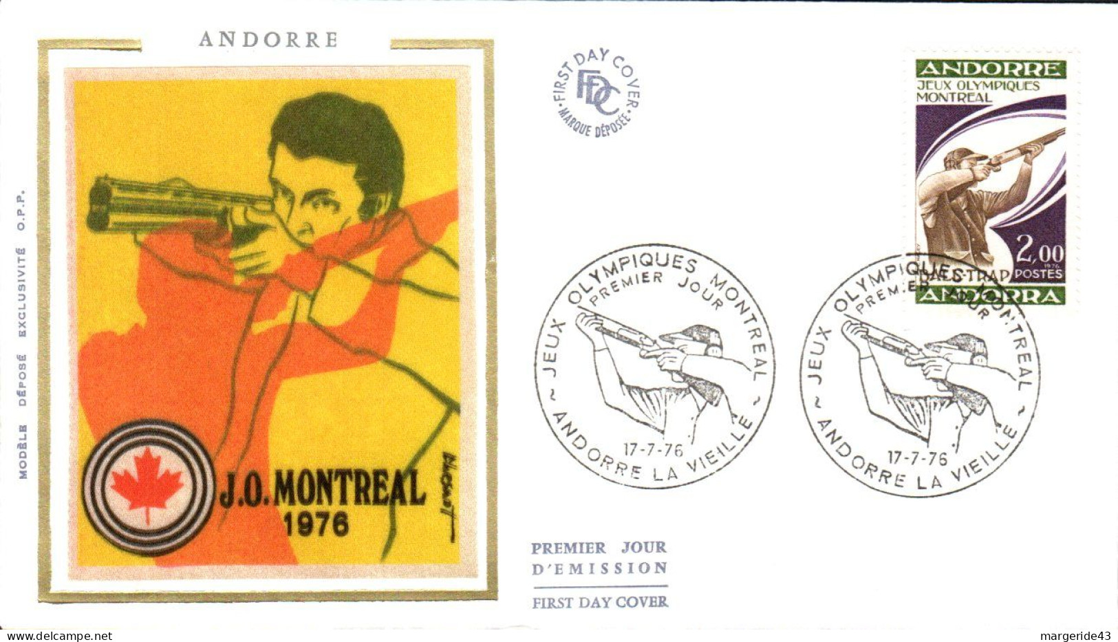 ANDORRE  LOT 42 FDC DIFFERENTS