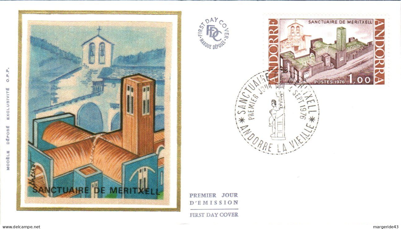 ANDORRE  LOT 42 FDC DIFFERENTS