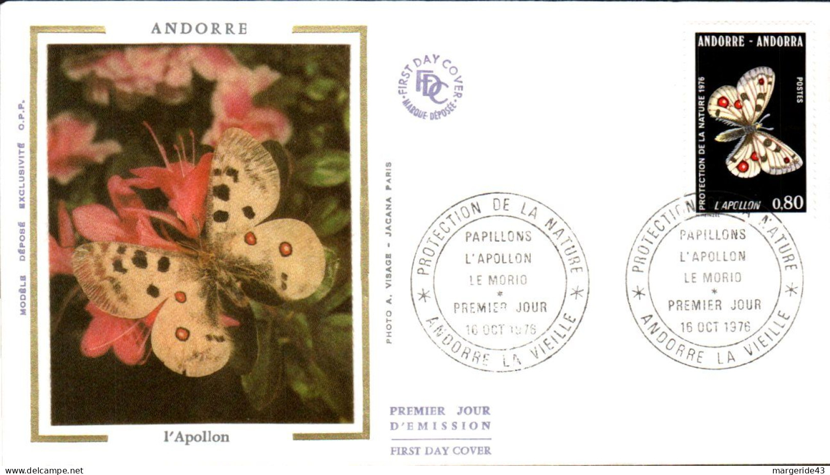 ANDORRE  LOT 42 FDC DIFFERENTS