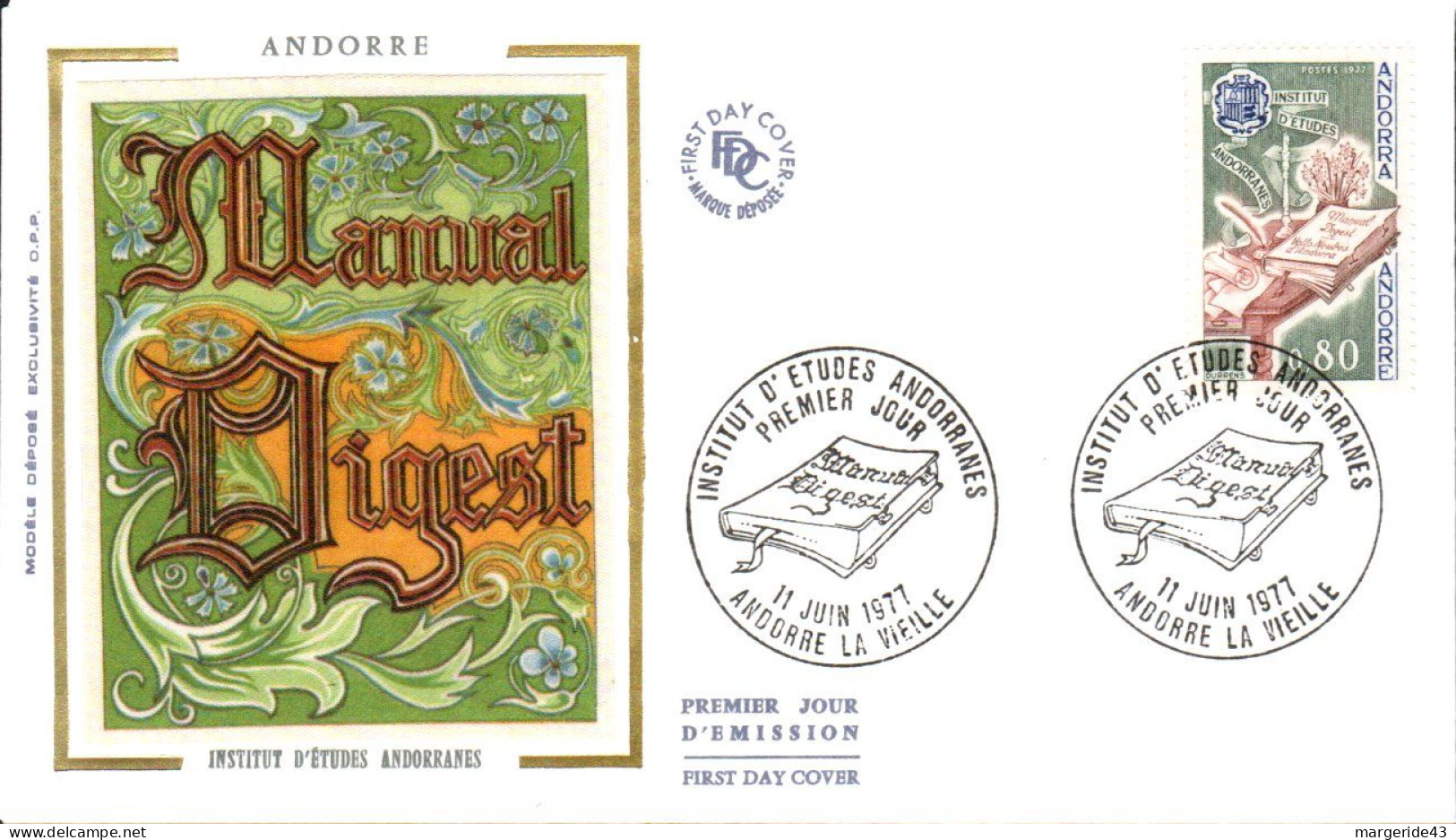 ANDORRE  LOT 42 FDC DIFFERENTS