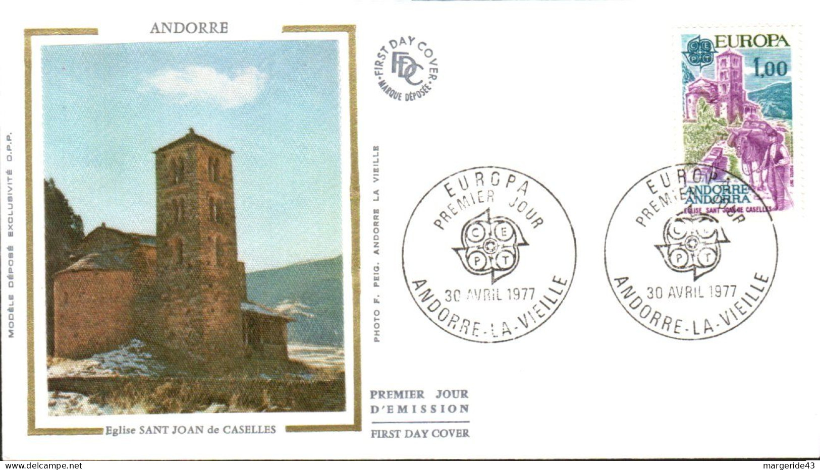 ANDORRE  LOT 42 FDC DIFFERENTS