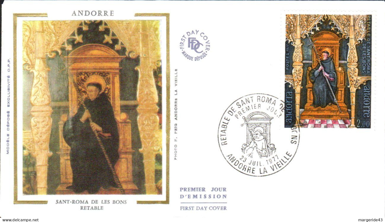 ANDORRE  LOT 42 FDC DIFFERENTS