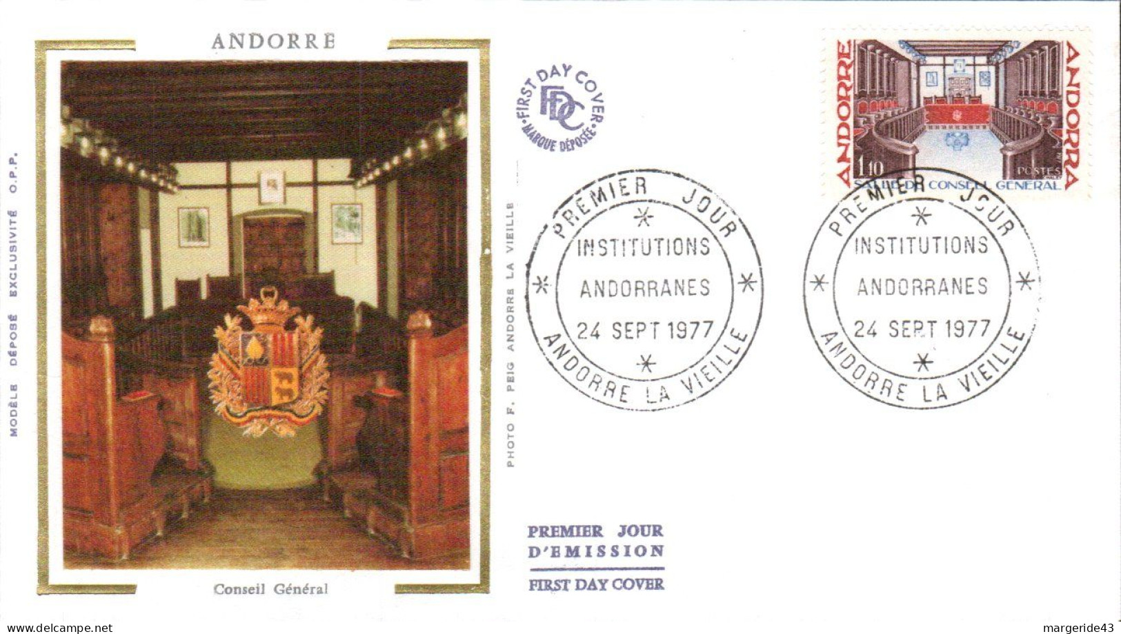 ANDORRE  LOT 42 FDC DIFFERENTS