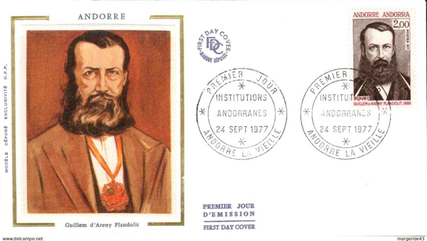 ANDORRE  LOT 42 FDC DIFFERENTS