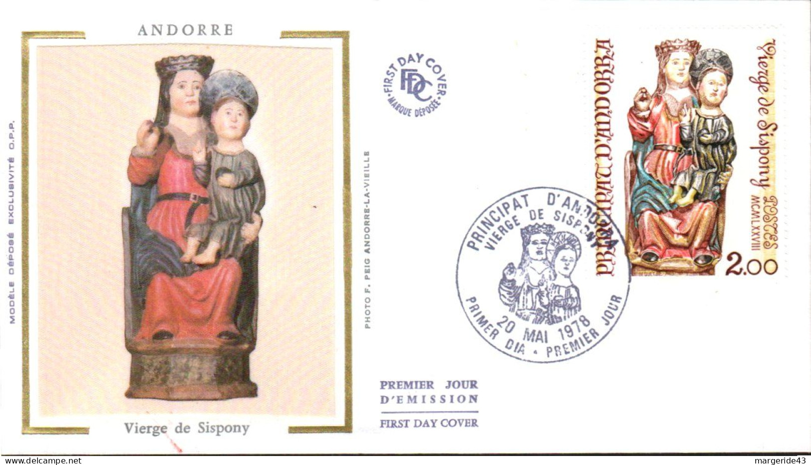 ANDORRE  LOT 42 FDC DIFFERENTS
