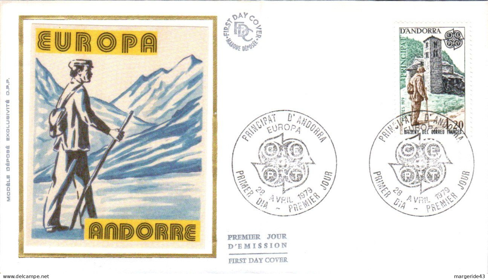 ANDORRE  LOT 42 FDC DIFFERENTS