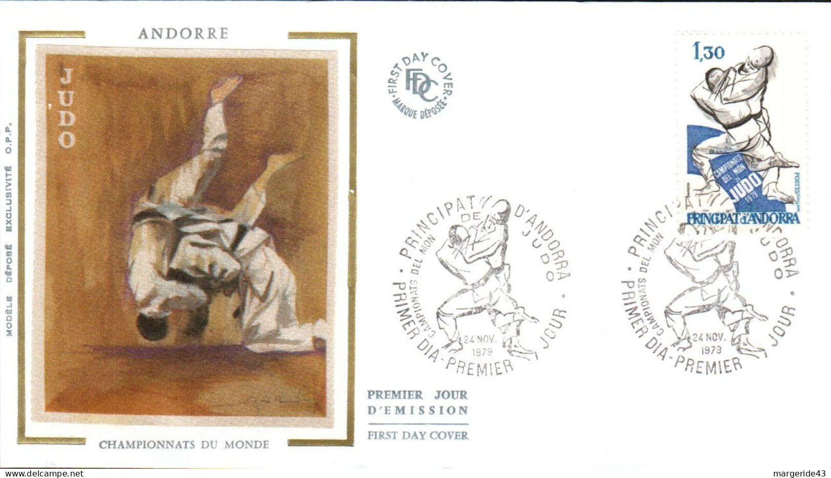 ANDORRE  LOT 42 FDC DIFFERENTS