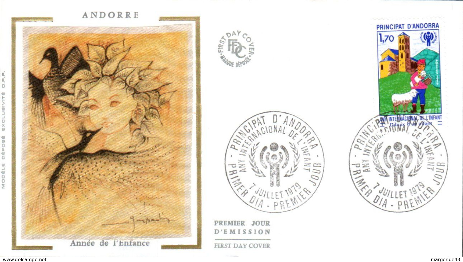 ANDORRE  LOT 42 FDC DIFFERENTS