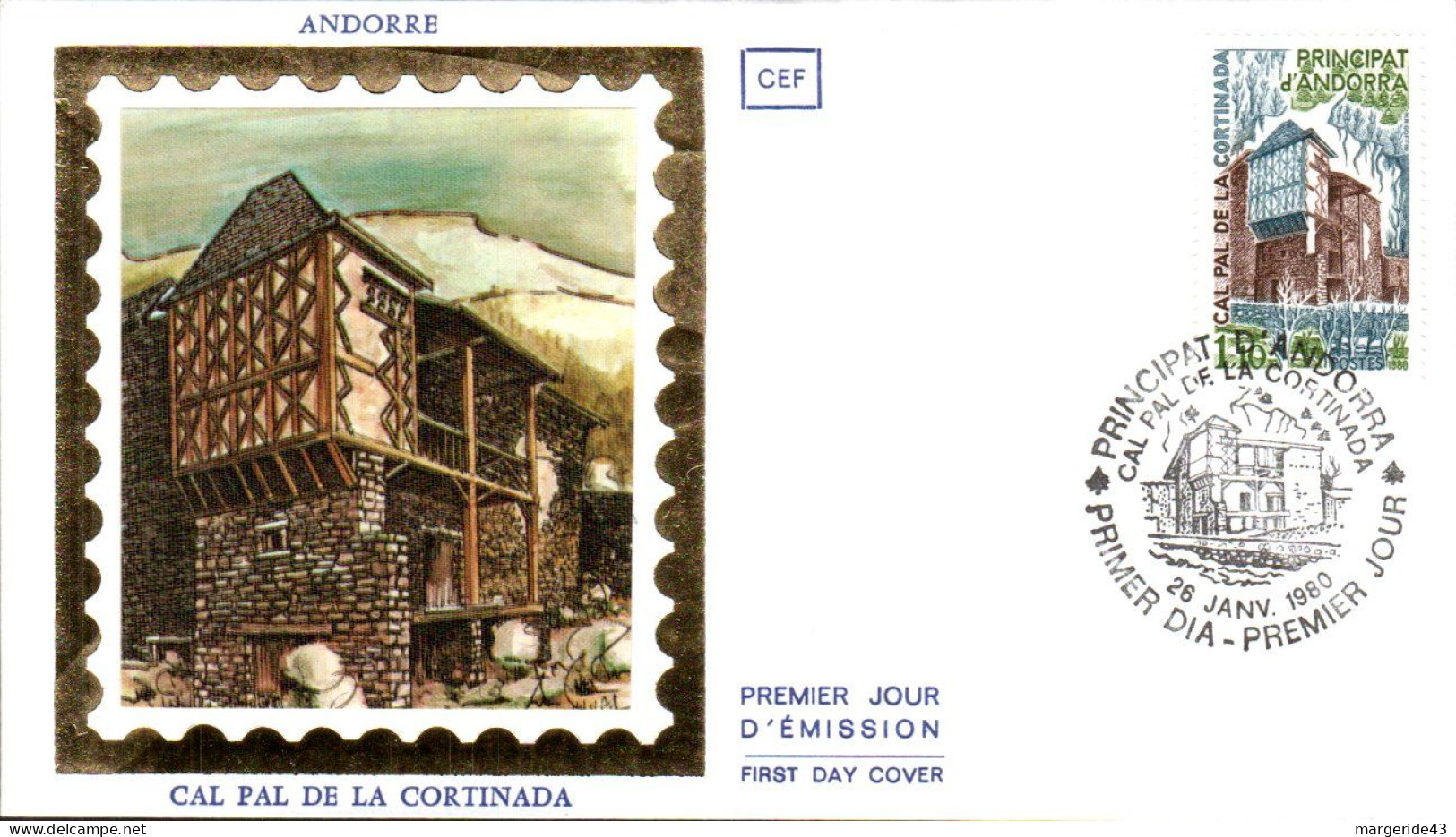 ANDORRE  LOT 42 FDC DIFFERENTS