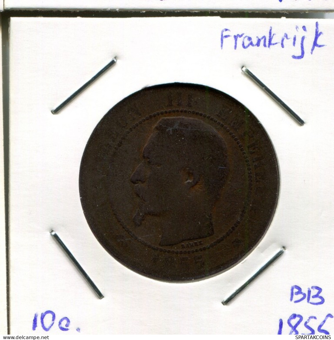 10 CENTIMES 1855 BB FRANKREICH FRANCE Napoleon III Französisch Münze #AM070.D.A - 10 Centimes