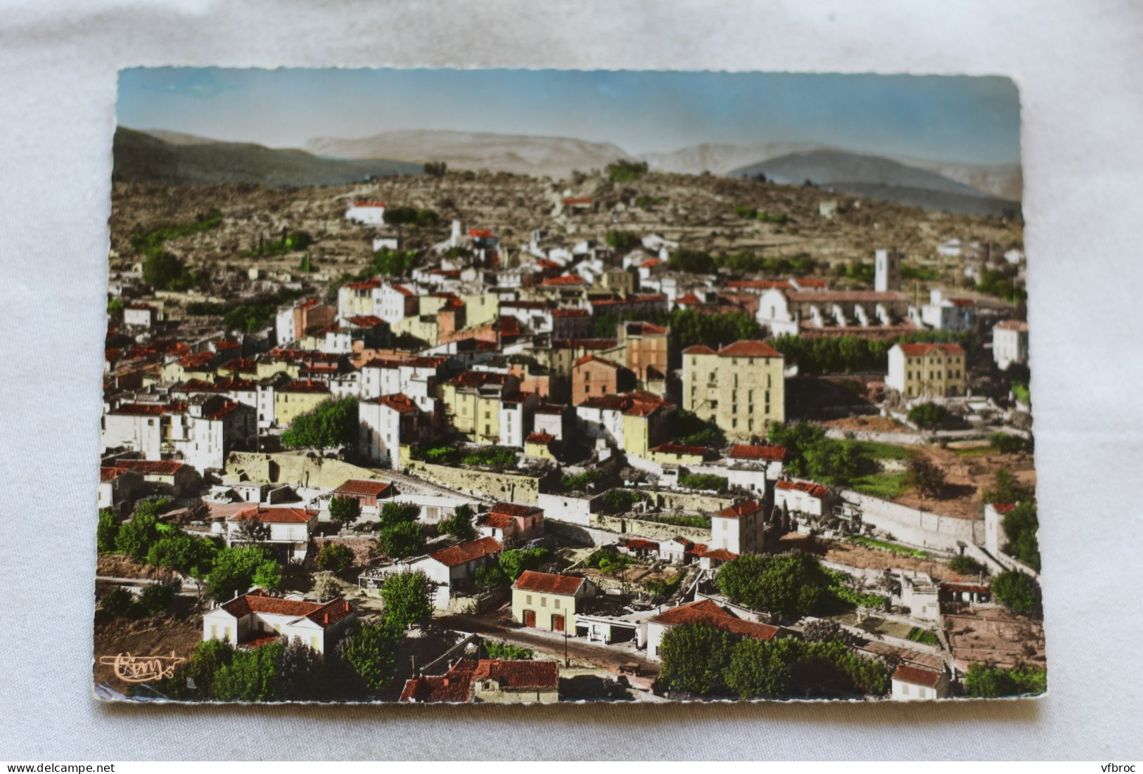 Cpm 1960, Fayence, Vue Générale Aérienne, Face Sud, Var 83 - Fayence