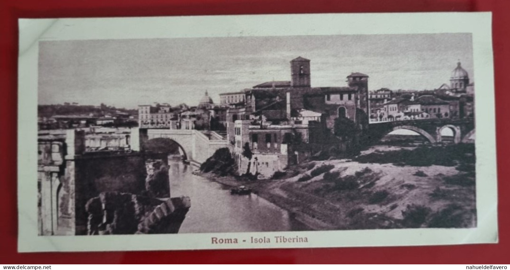 Carta Postale Non Circulée - 14 Cm X 7 Cm - ITALIA - ROMA - ISOLA TIBERINA - Orte & Plätze