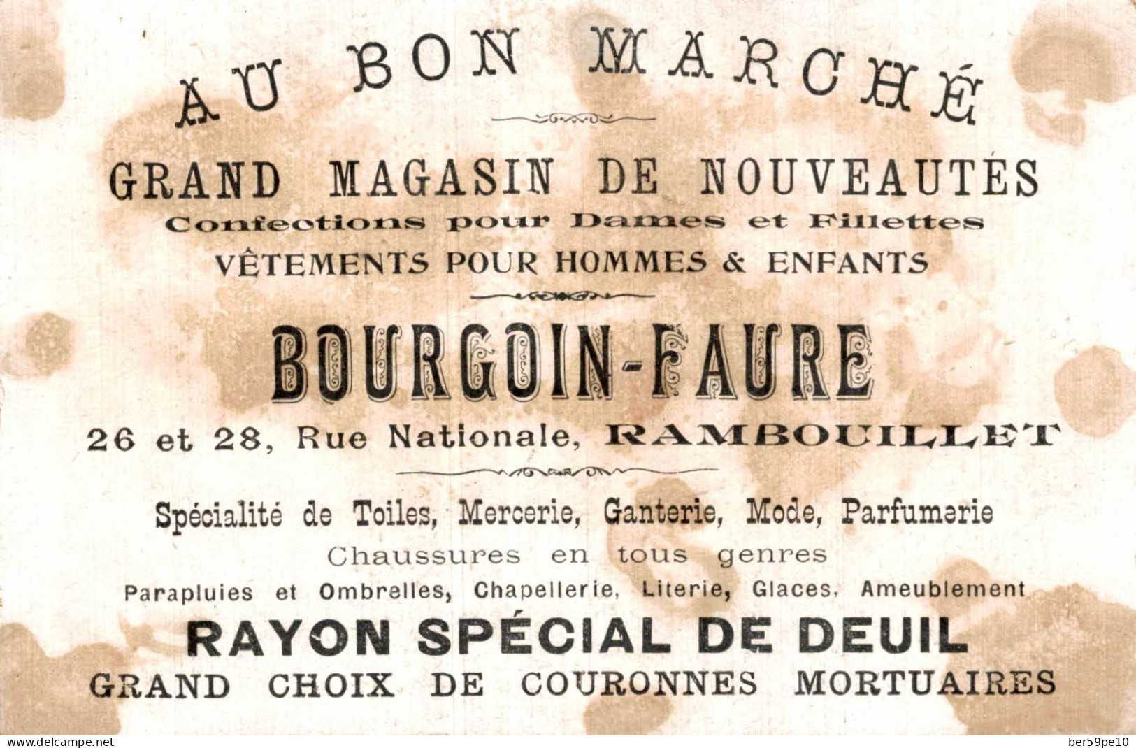 CHROMO AU BON MARCHE NOUVEAUTES A RAMBOUILLET LA BATAILLE DE PAVIE 1525 - Au Bon Marché