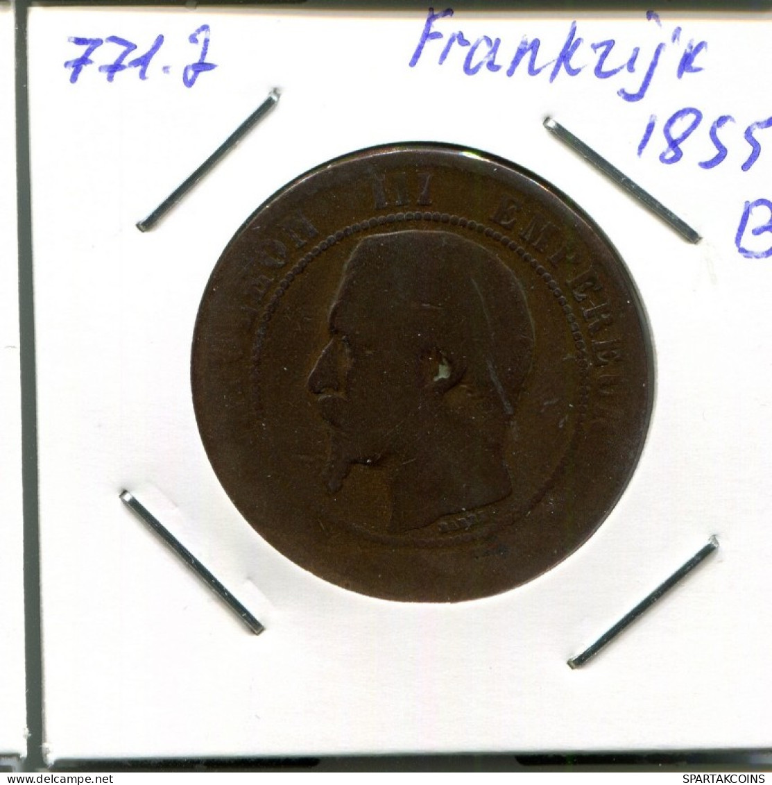 10 CENTIMES 1855 B FRANKREICH FRANCE Napoleon III Französisch Münze #AN052.D.A - 10 Centimes