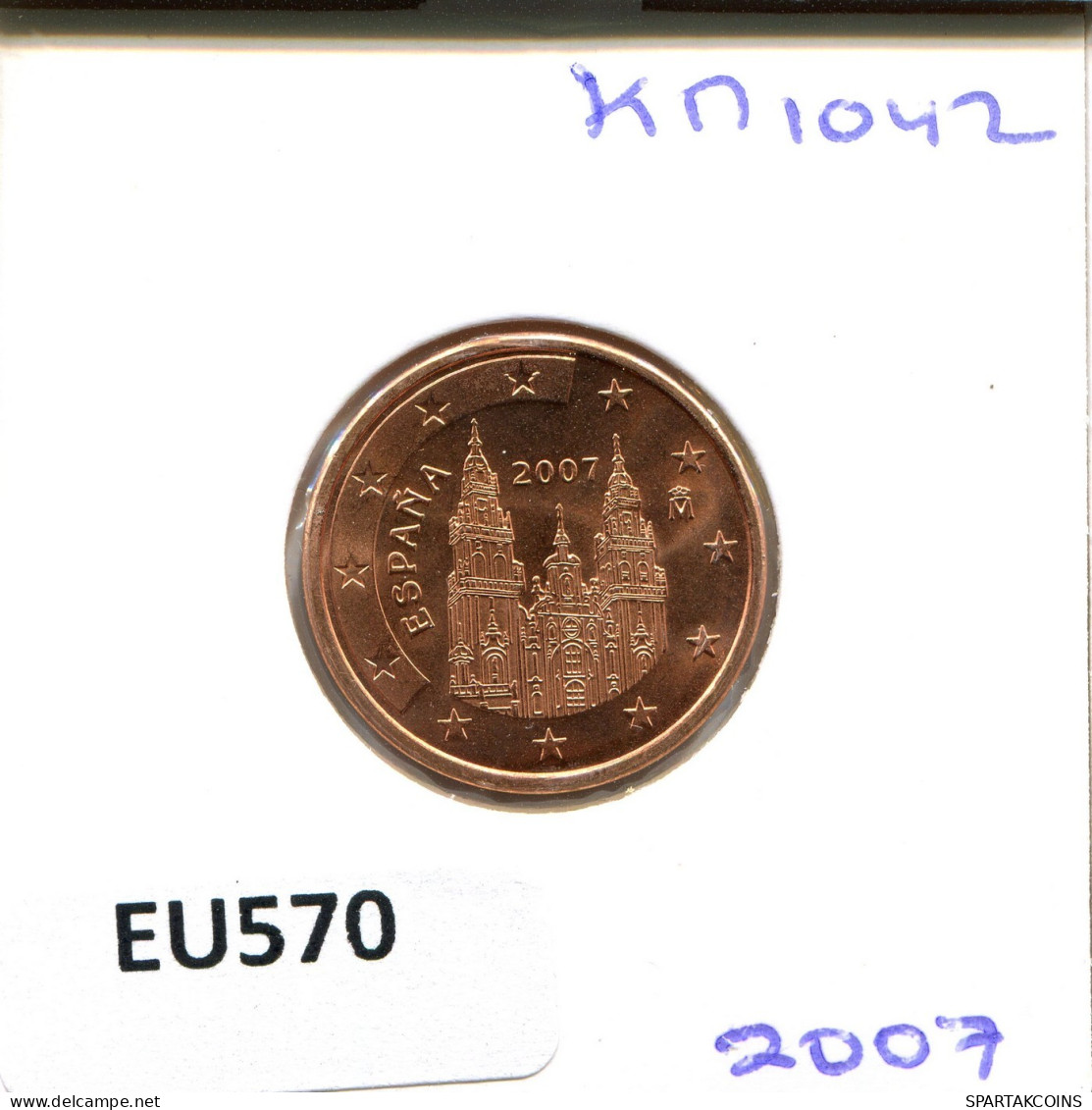 5 EURO CENTS 2007 SPAIN Coin #EU570.U.A - Spanje