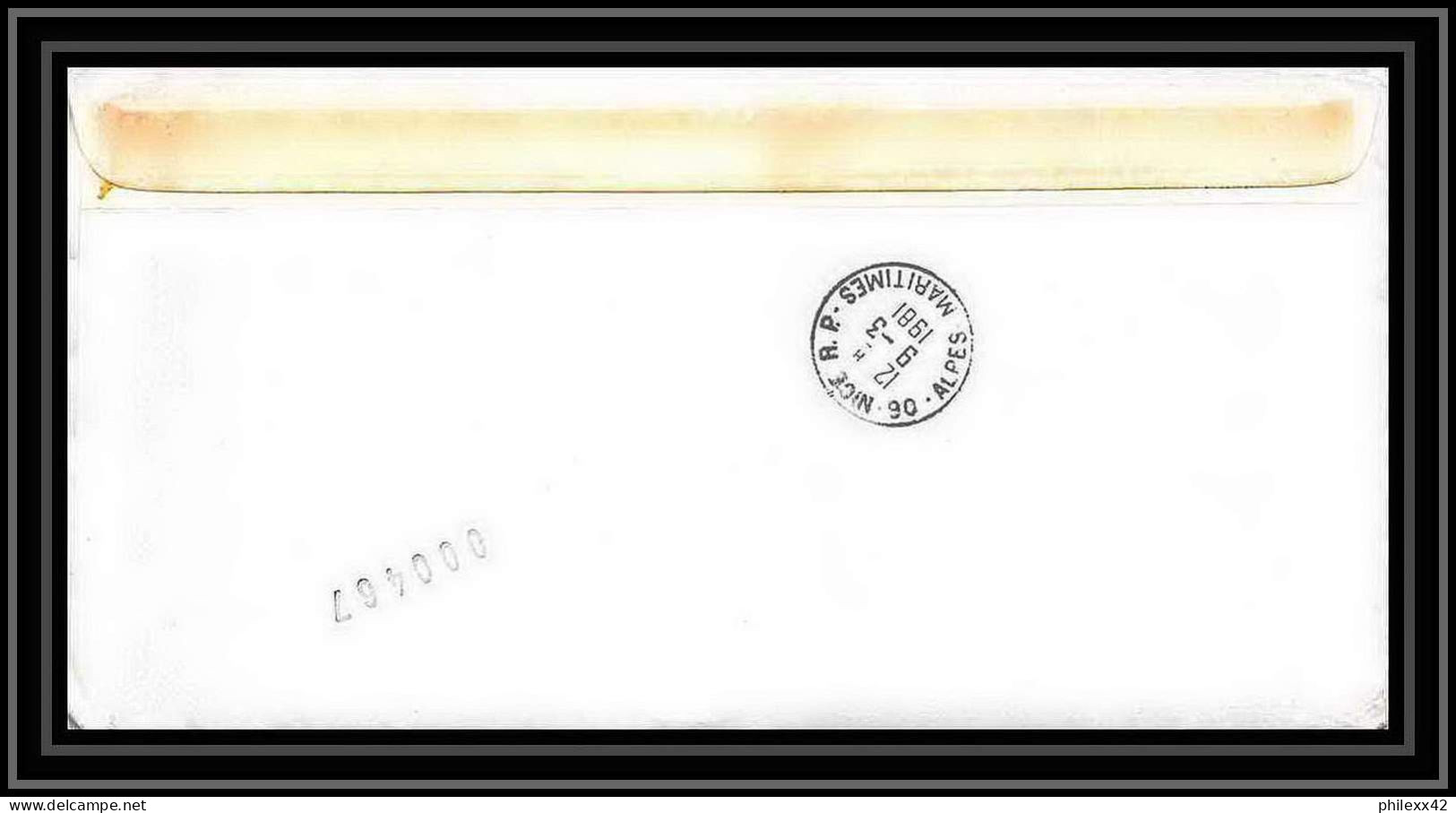 1210 Paquebot Marion Dufresne Md25 Fibex 6/3/1981 TAAF Antarctic Terres Australes Lettre (cover) Signé Signed - Lettres & Documents