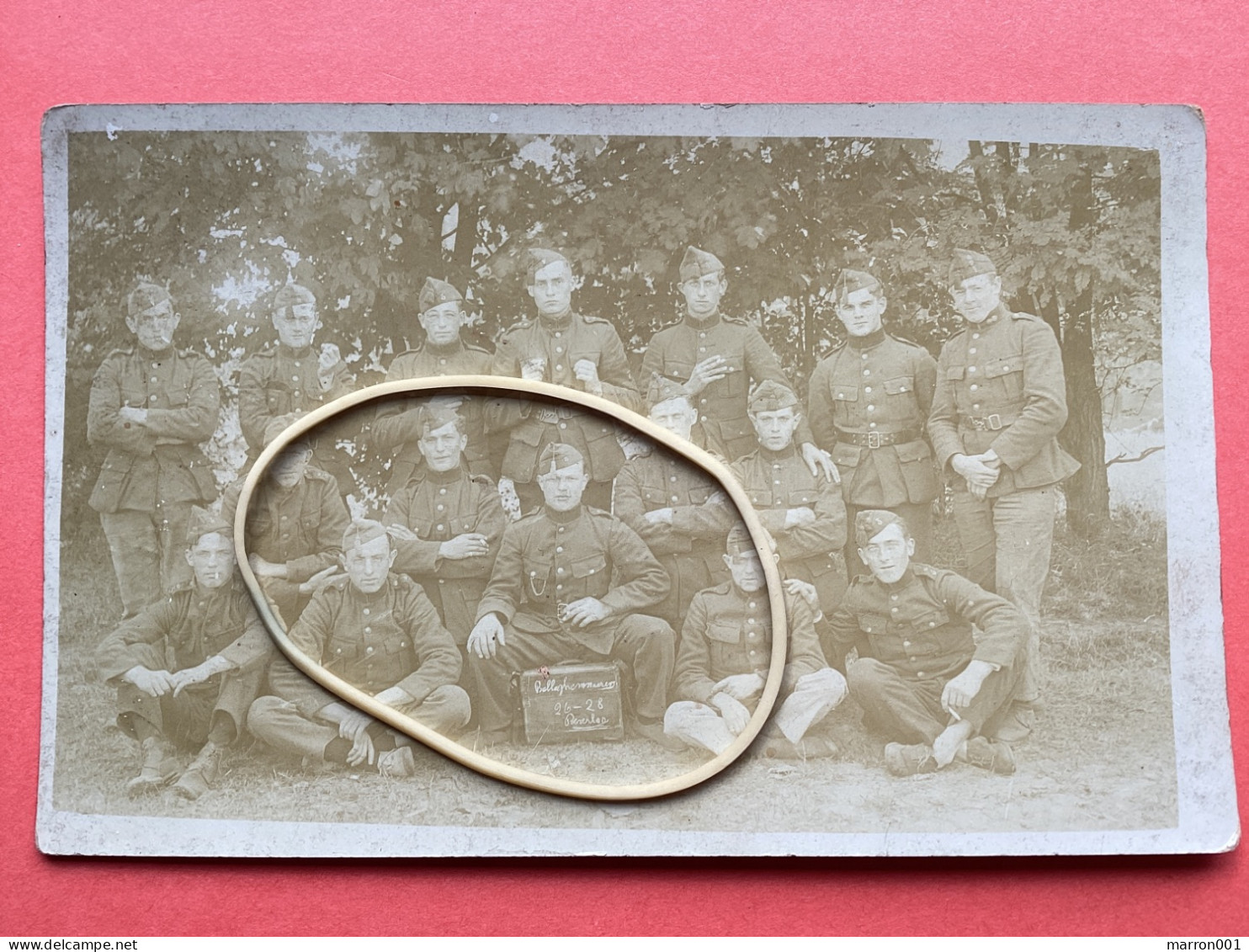 Belleghem - Fotokaart Belleghemnaren  Te Beverloo 1926 -28 Met Namen Soldaten - Kortrijk