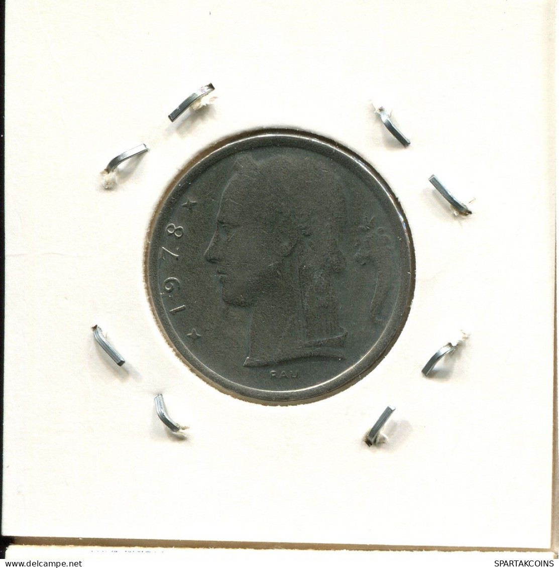 5 FRANCS 1977 DUTCH Text BÉLGICA BELGIUM Moneda #BA617.E.A - 5 Francs