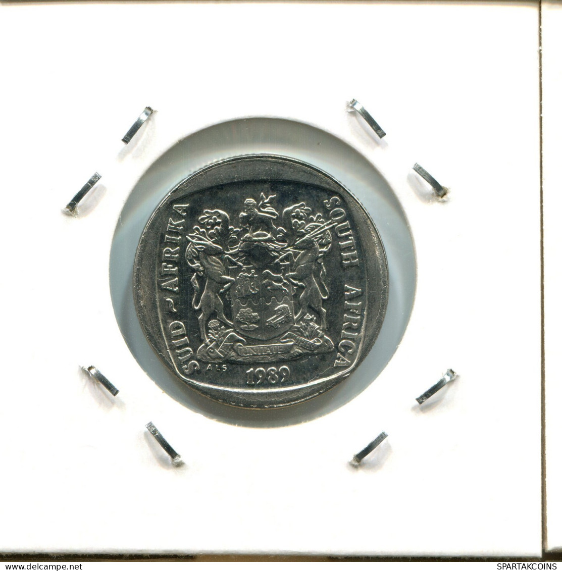 2 RAND 1989 SUDAFRICA SOUTH AFRICA Moneda #AX223.E.A - Sudáfrica