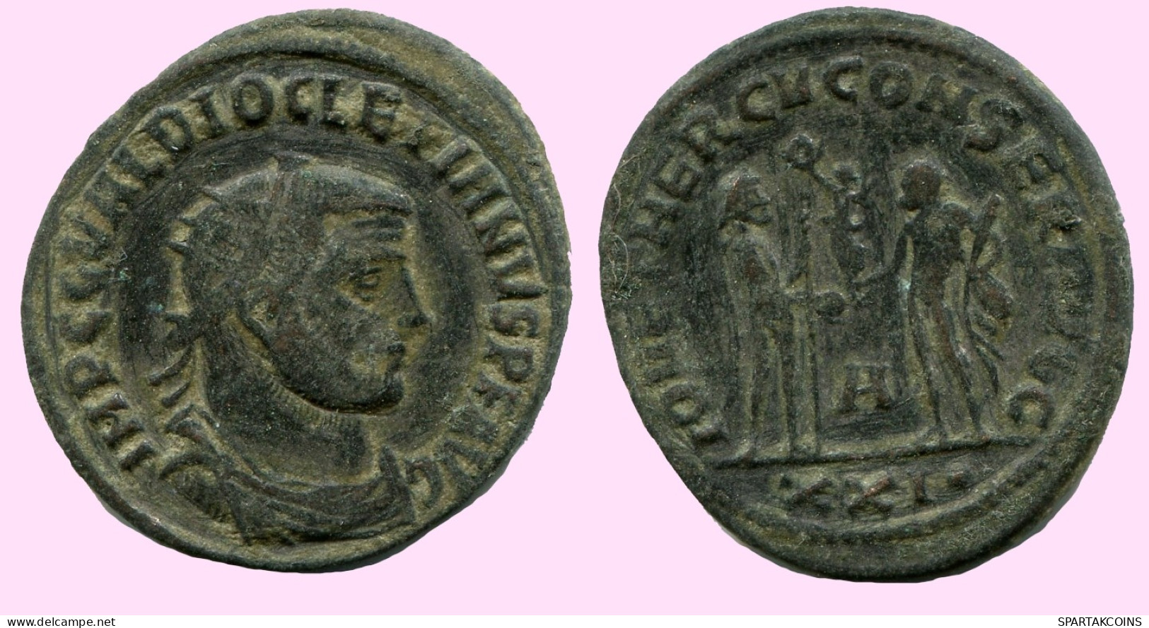 DIOCLETIAN ANTONINIANUS ANTIOCH IOVETHERCVCONSERAVGG H/XXI #ANC12190.43.F.A - The Tetrarchy (284 AD To 307 AD)