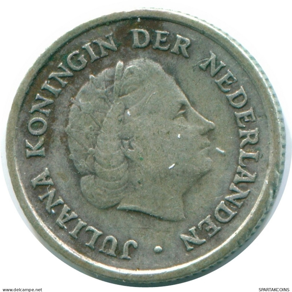 1/10 GULDEN 1960 NIEDERLÄNDISCHE ANTILLEN SILBER Koloniale Münze #NL12351.3.D.A - Netherlands Antilles