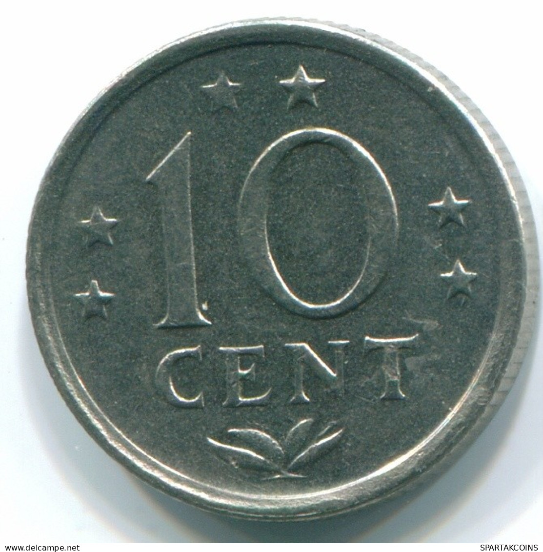 10 CENTS 1970 NETHERLANDS ANTILLES Nickel Colonial Coin #S13371.U.A - Netherlands Antilles