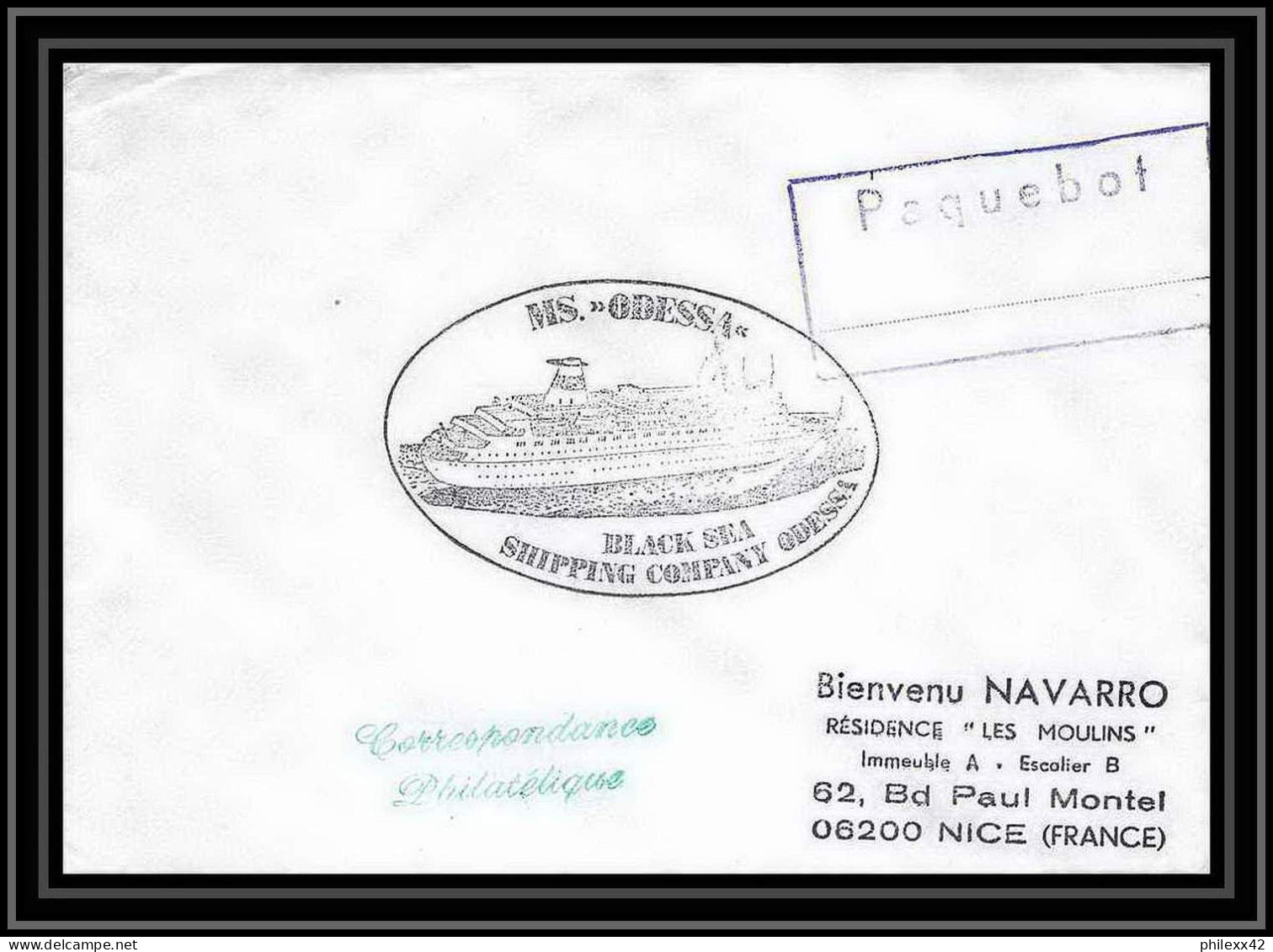 1956 Antarctic Paquebot Ms Odessa Urss Lettre (cover) Russie Russia - Scientific Stations & Arctic Drifting Stations