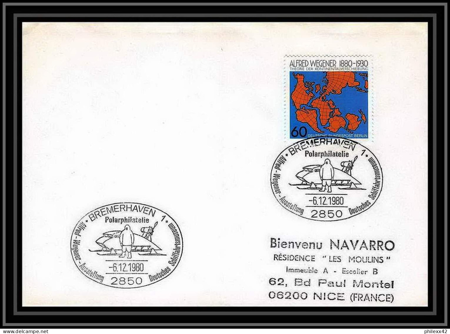 1911 Antarctic Allemagne Germany 6/12/1980 Lettre (cover)  - Bases Antarctiques